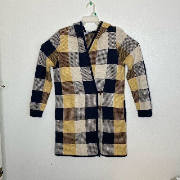 CABI Sweater Coat Hooded Cardigan with Side Pockets Size S - Picture 1 of 6